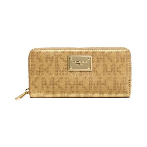 michael kors medium signature logo wallet|Michael Kors signature continental wallet.